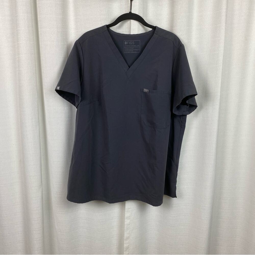 FIGS Gray Catarina Scrub Top Sz.3X